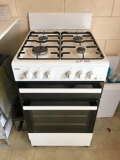new oven and cooktop supply and install